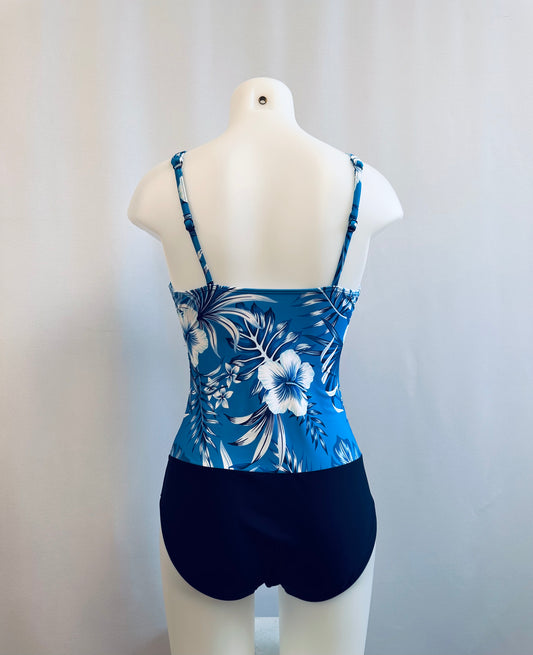 BS Blue Hawaiian One Piece Swimsuit