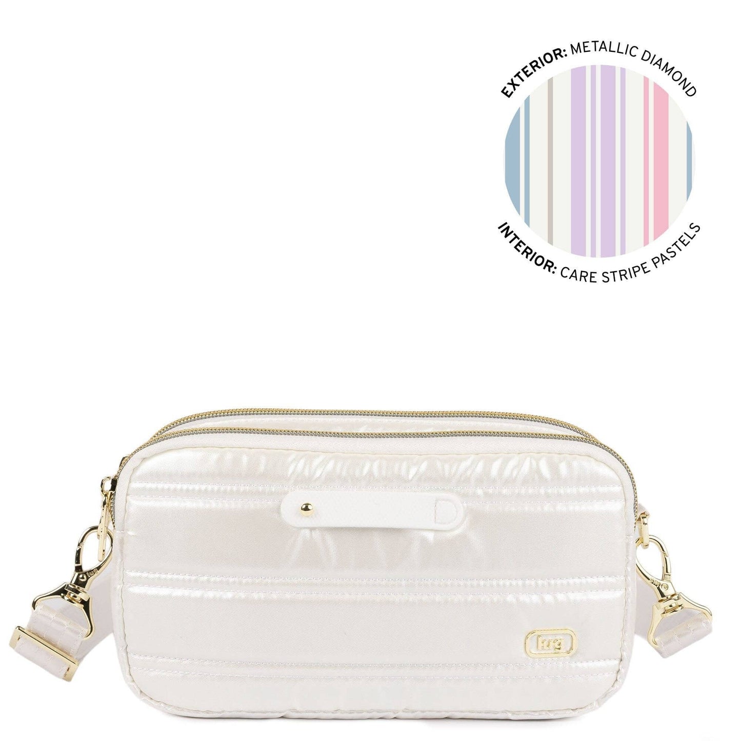 LUG Coupe XL Plus Convertible Crossbody Bag with Charm Bar: BLACK