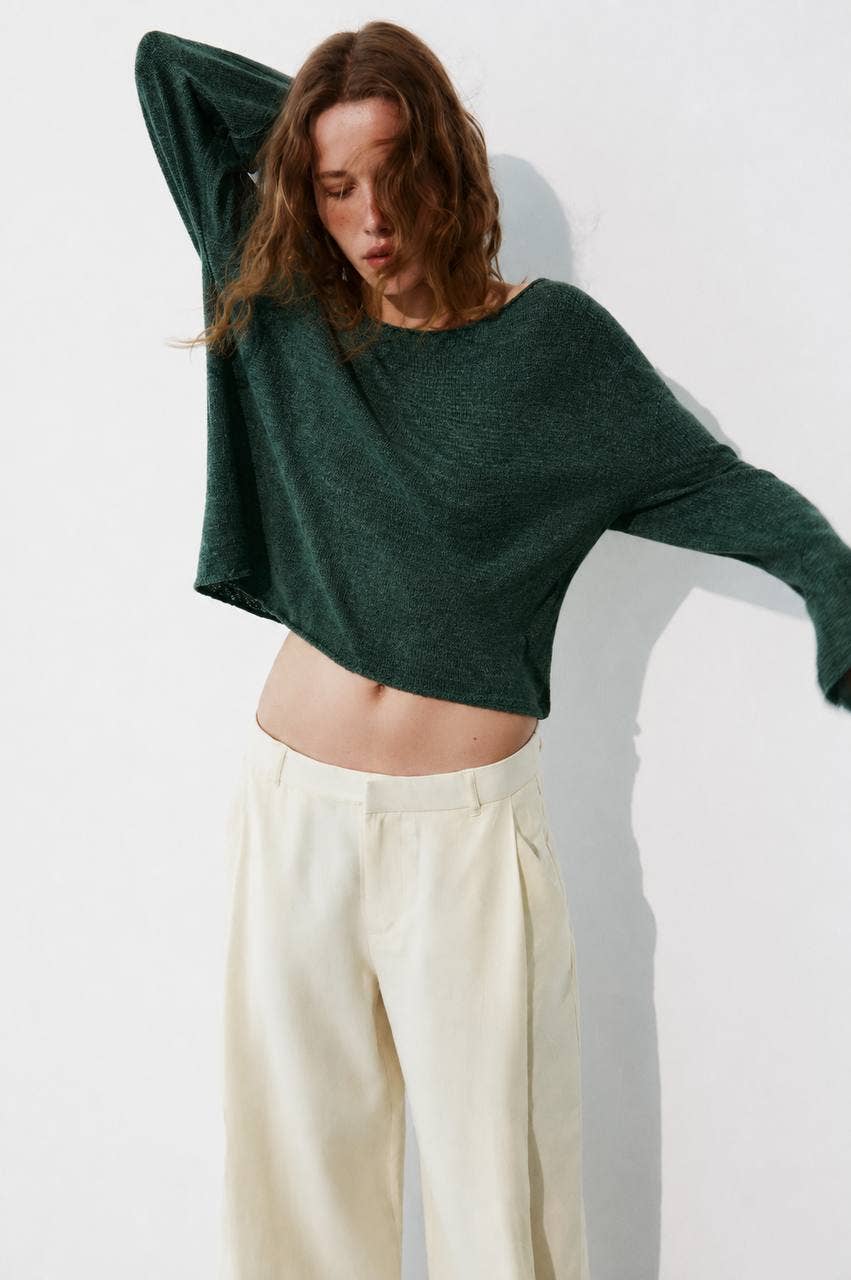 Lightweight Knit Boatneck Fall Sweater: Rust