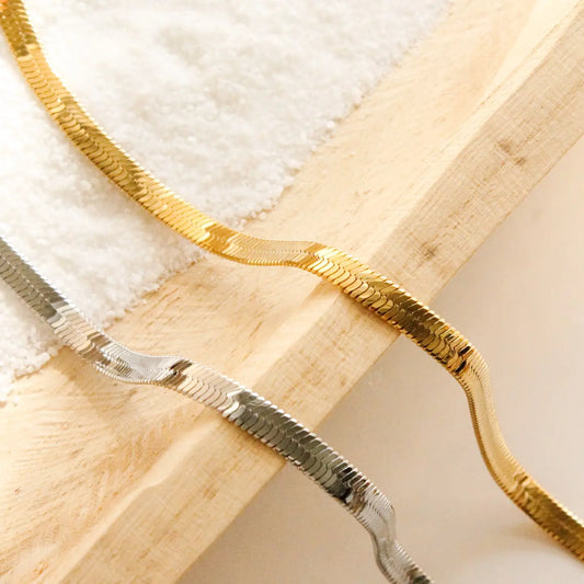 Sunlit Herringbone Necklace