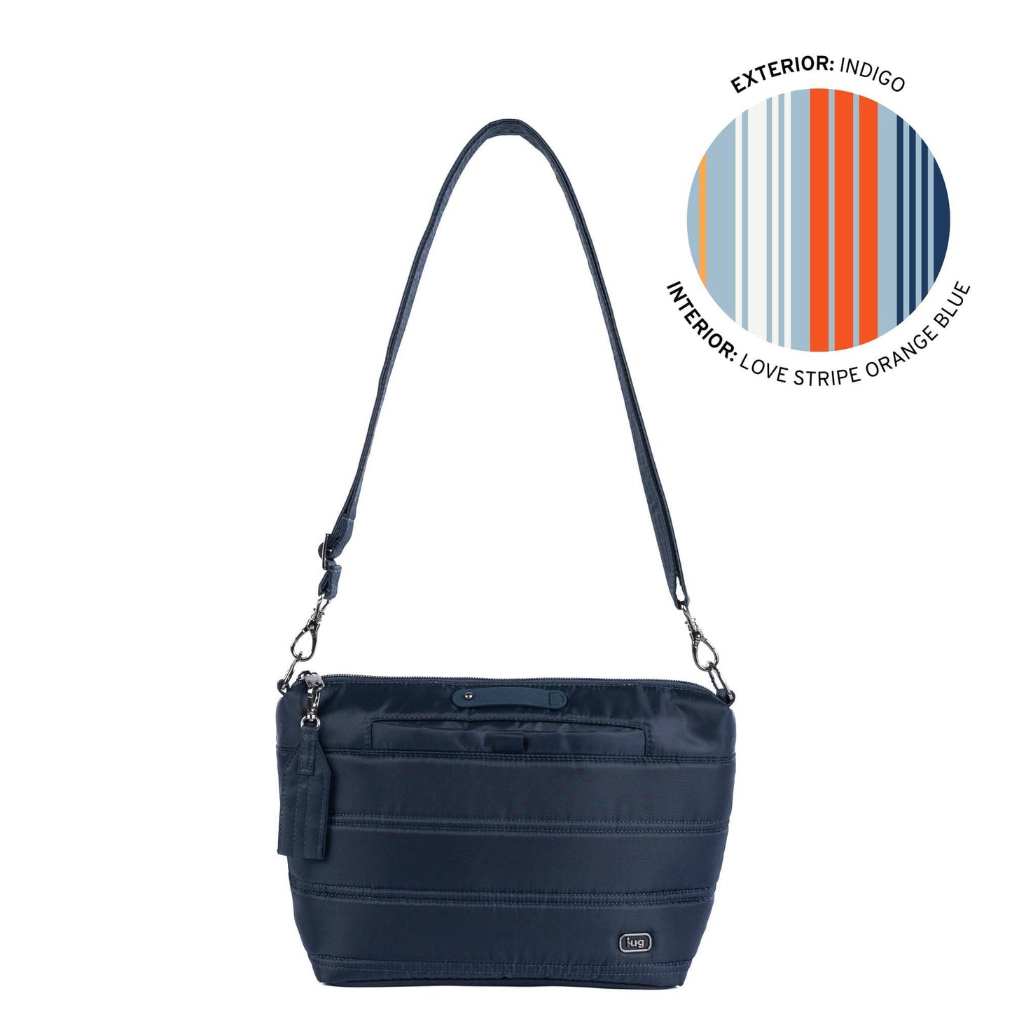 Flare 2 Crossbody Bag with Puller: METALLIC DIAMOND