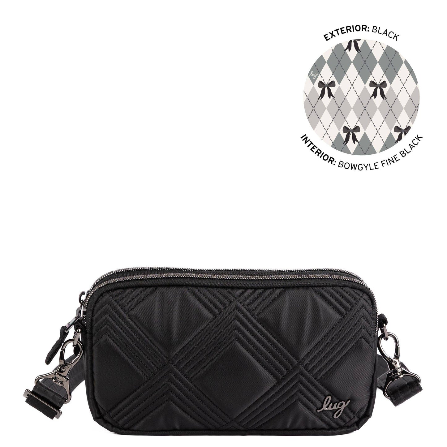 LUG Coupe XL Convertible Crossbody Bag: BLACK 4