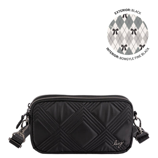 LUG Coupe XL Convertible Crossbody Bag: BLACK 4