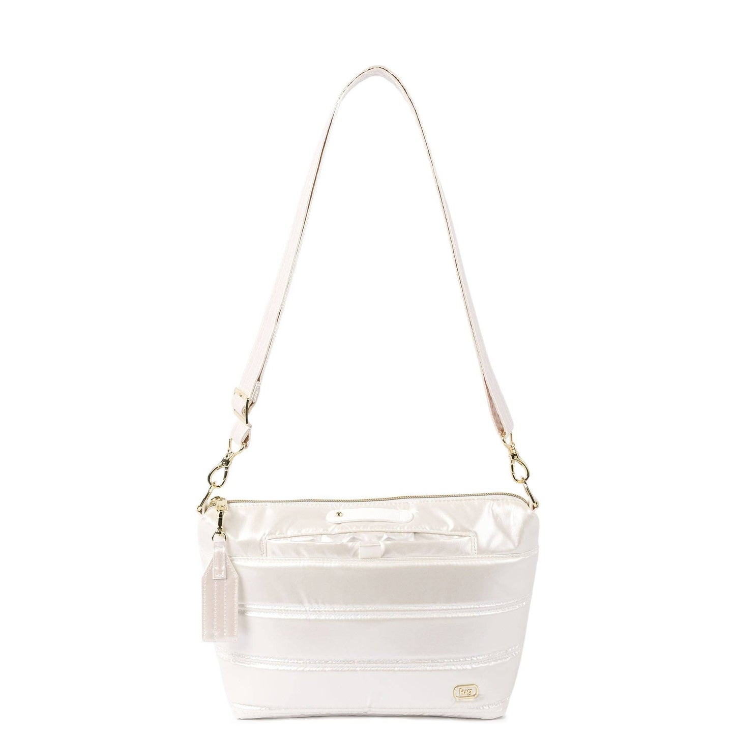 Flare 2 Crossbody Bag with Puller: METALLIC DIAMOND