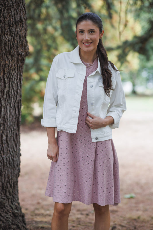 Papillon JT14778 White Denim Stretch Jacket