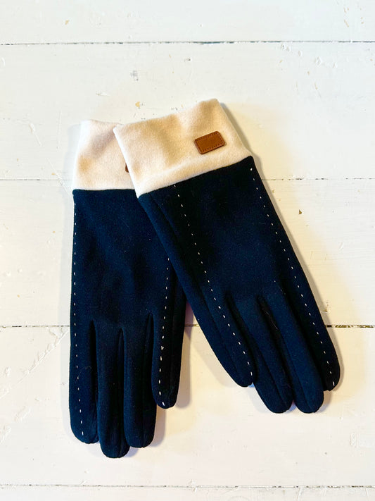 Gloves- Black/Cream