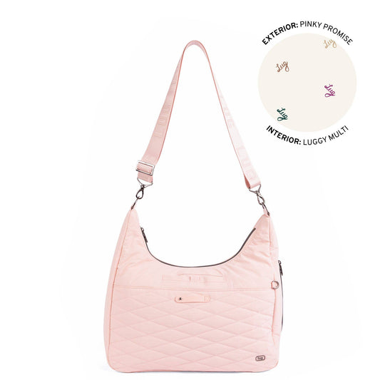 LUG Balsa CloudGo Hobo Crossbody Bag: PINKY PROMISE