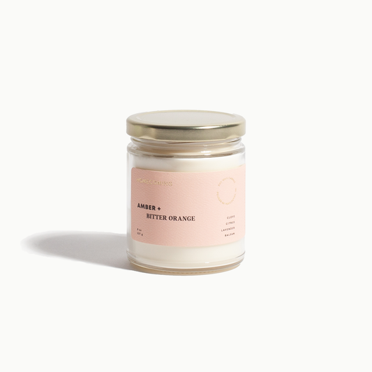 Amber + Bitter Orange Soy Wax Candle