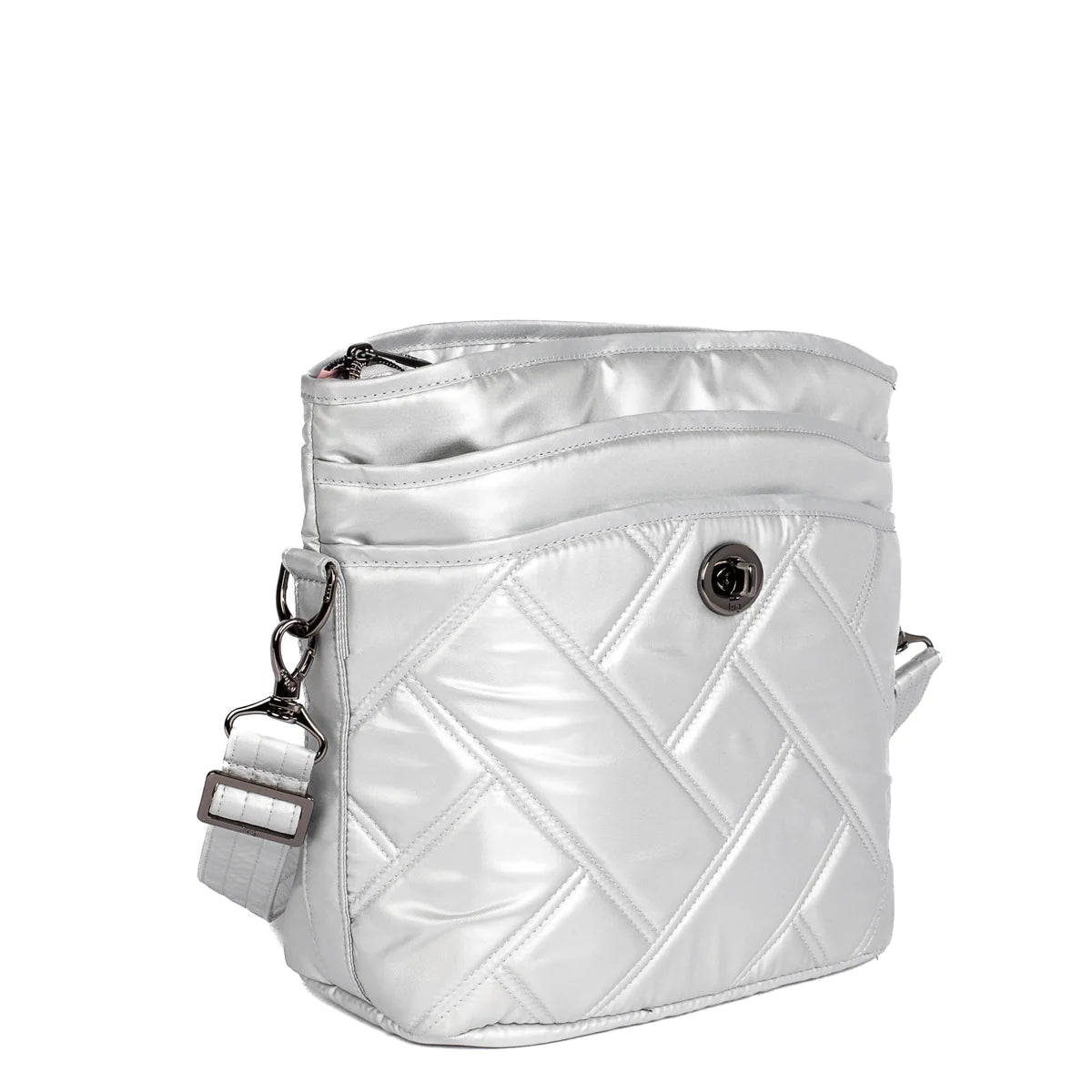 LUG Adagio Shoulder Bag in Metallic Silver