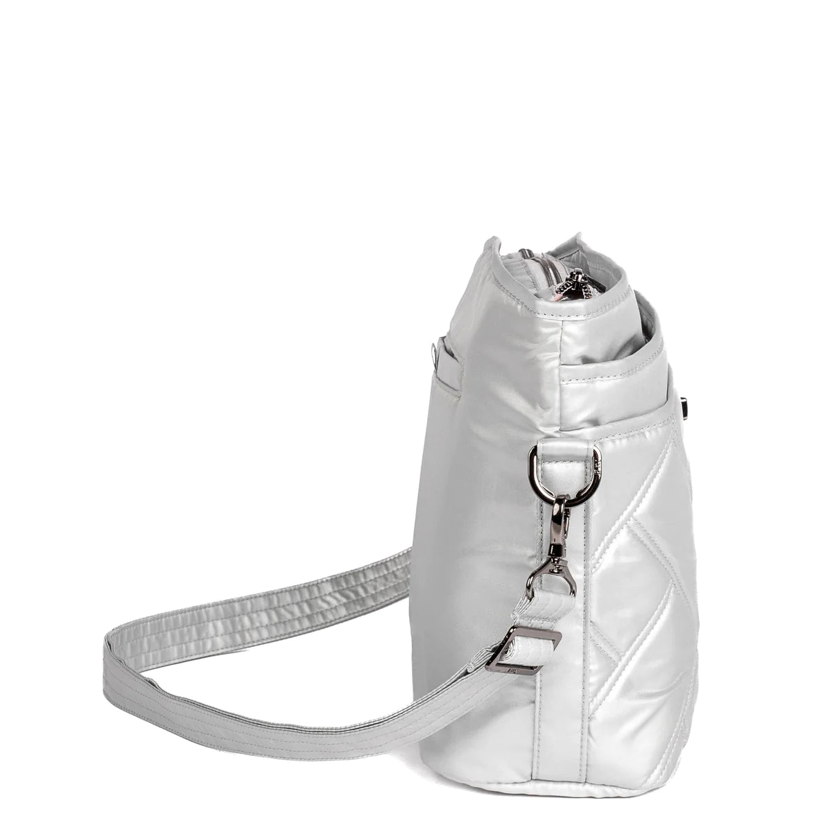 LUG Adagio Shoulder Bag in Metallic Silver