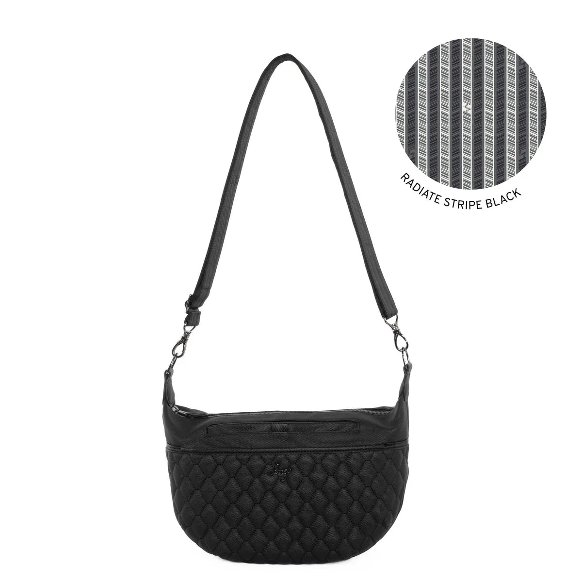 LUG Bolero Matte Luxe VL Crossbody Bag in Black