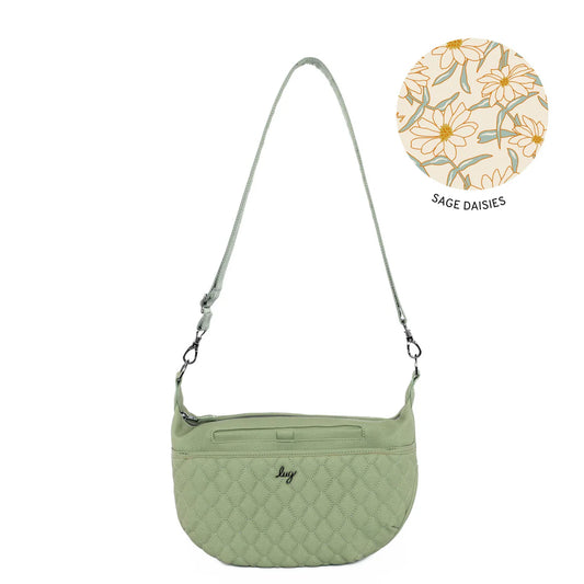 LUG Bolero Matte Luxe VL Crossbody Bag in Sage Green