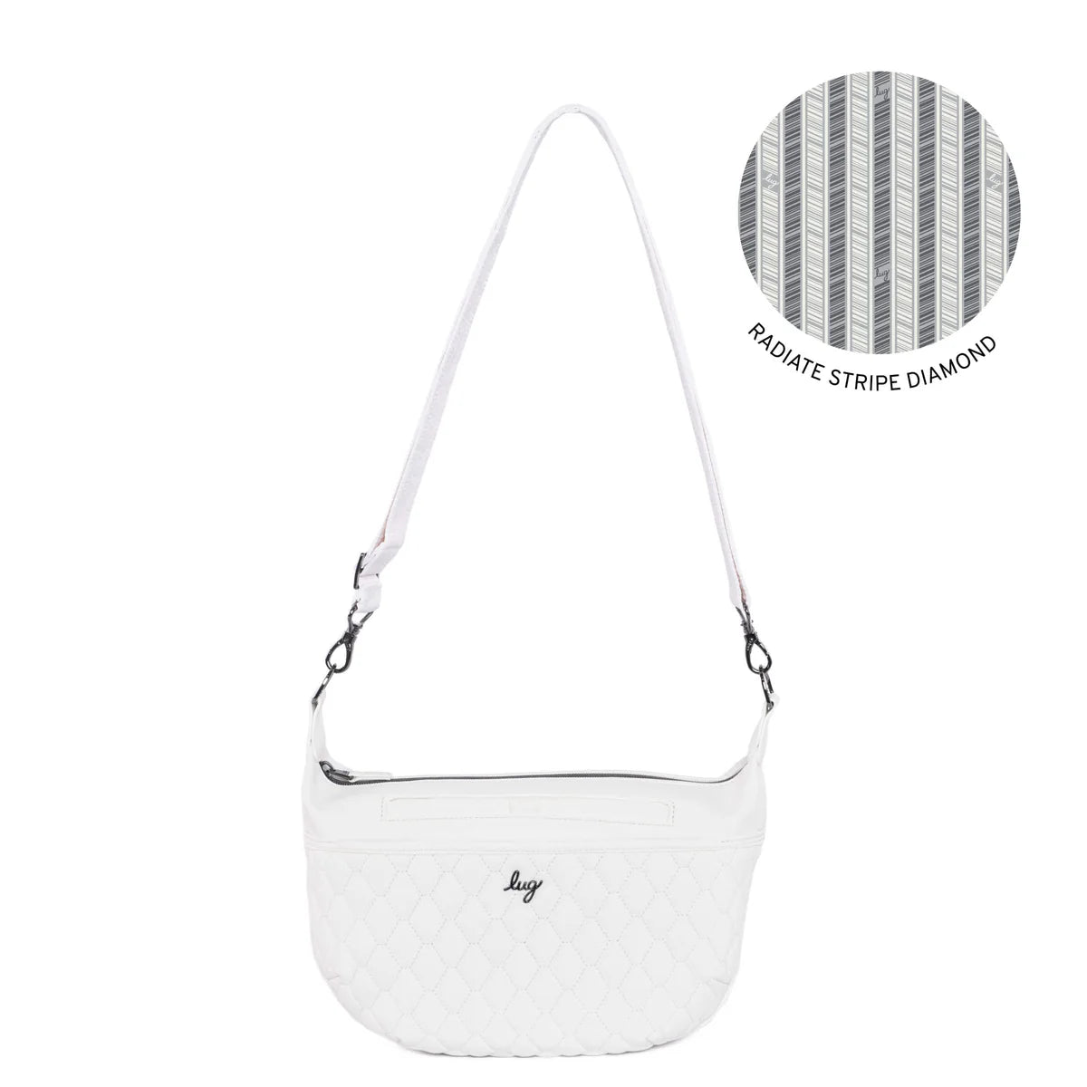 LUG Bolero Matte Luxe VL Crossbody Bag in White
