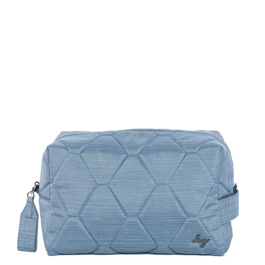 LUG Bumper Cosmetic Case in Brushed Blue Moon