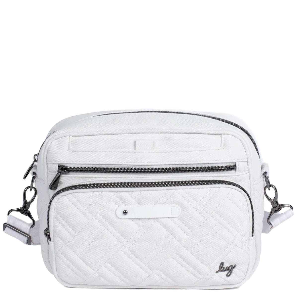 LUG Carousel XL Matte Luxe VL Crossbody Bag in White