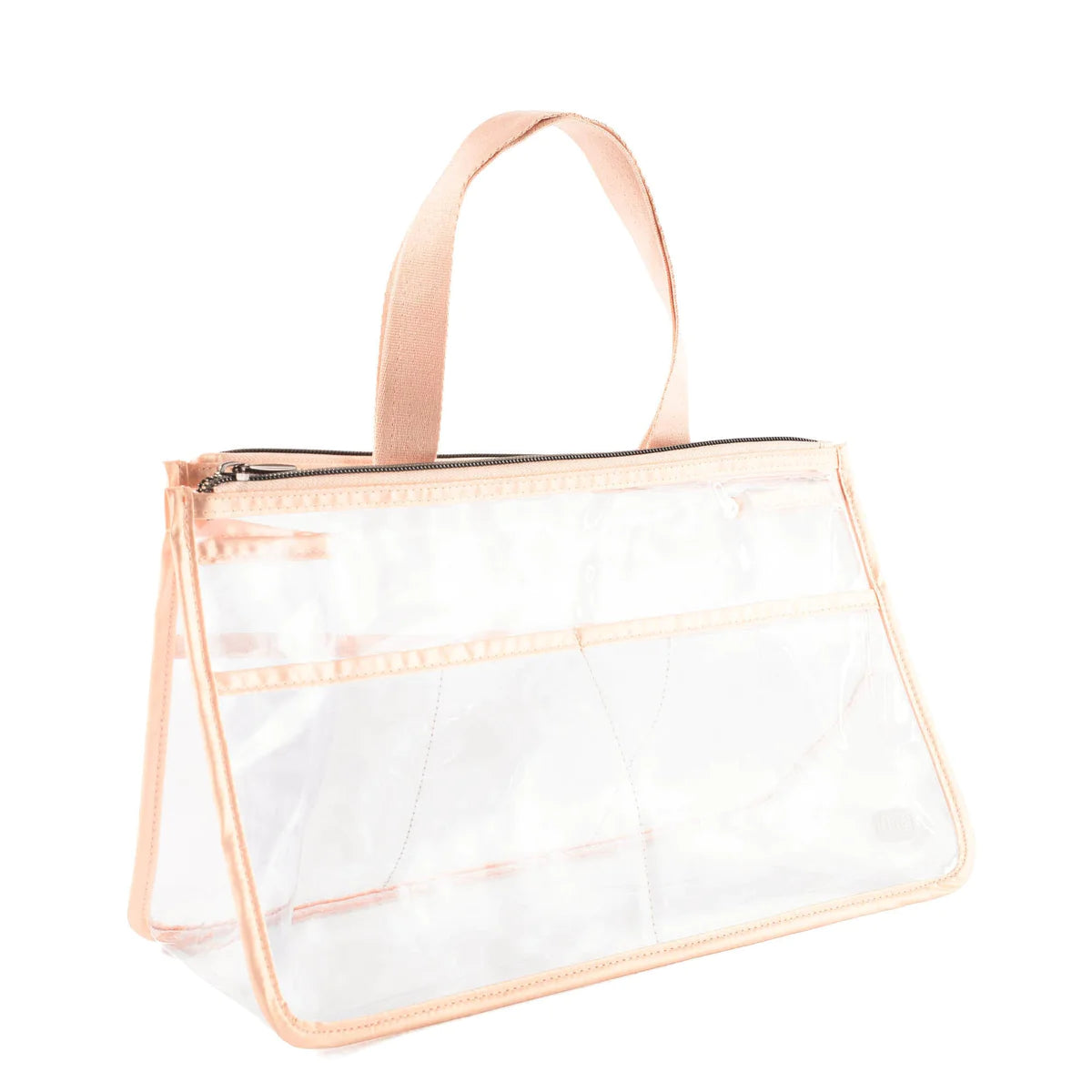 LUG Catcher Clearview Cosmetic Bag in Metallic Rose Gold