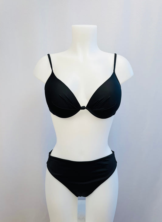 BS Swimwear Black Underwire Push Up Top