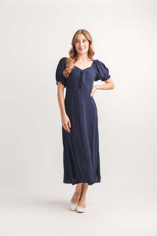 Papillon PD18504 Navy OTS Midi Dress