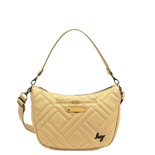 LUG Harmony Matte Luxe VL Crossbody Bag in Gold