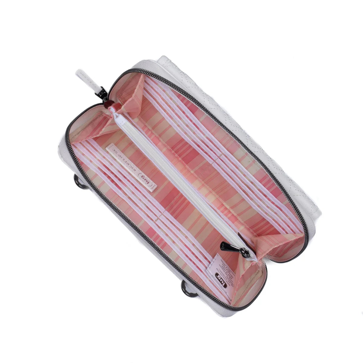 LUG Kickflip Love Satin Luxe VL RFID Wallet in White