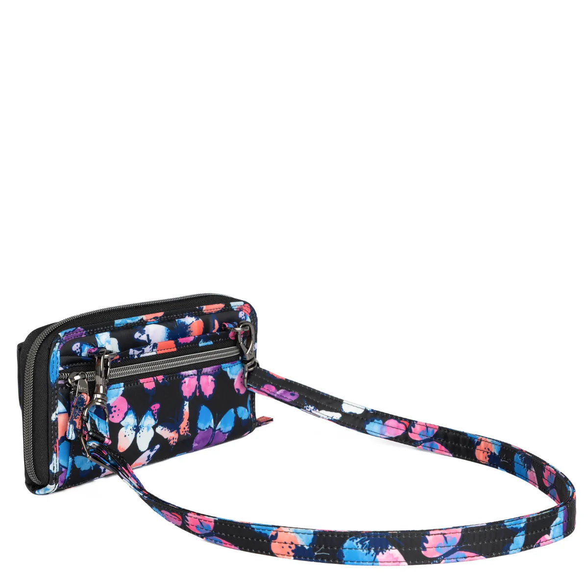 LUG Kickflip SE Convertible RFID Wallet in Watercolour Butterflies