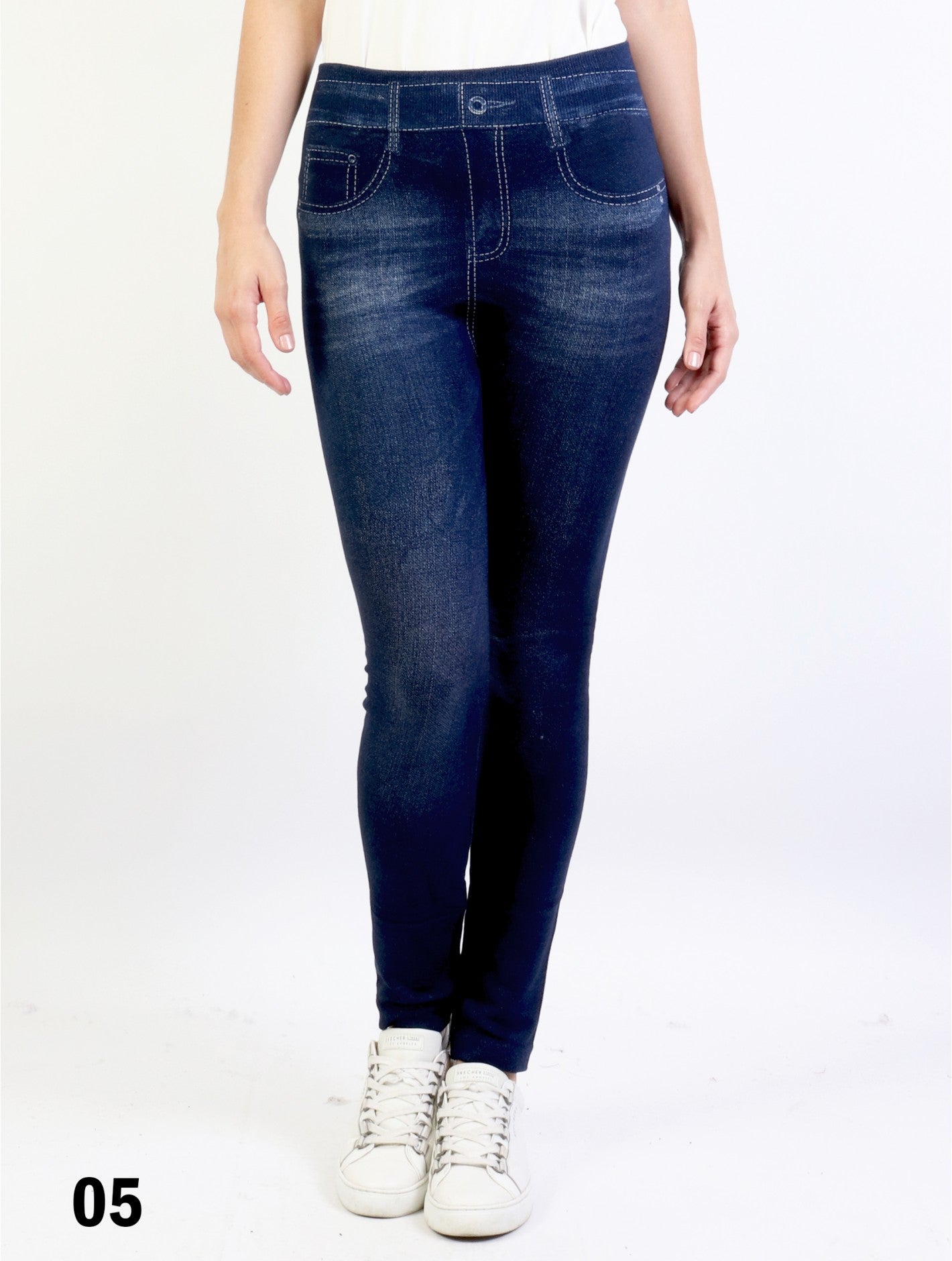 Fleece Lined Legging Denim