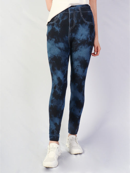 Fleece Lined Legging Tie Dye