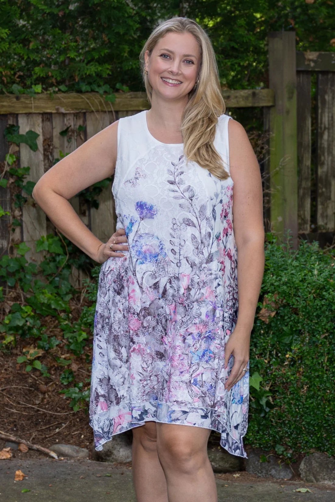 Papa Meadow Mist Sleeveless Dress