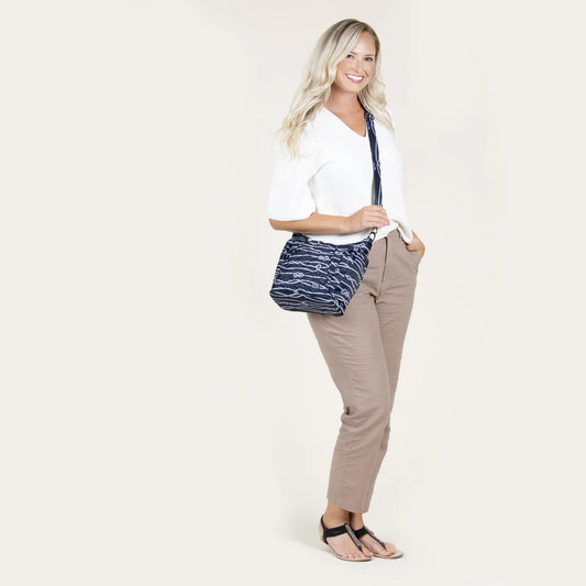LUG Shuffle Mini SE Crossbody Bag in Nautical Navy