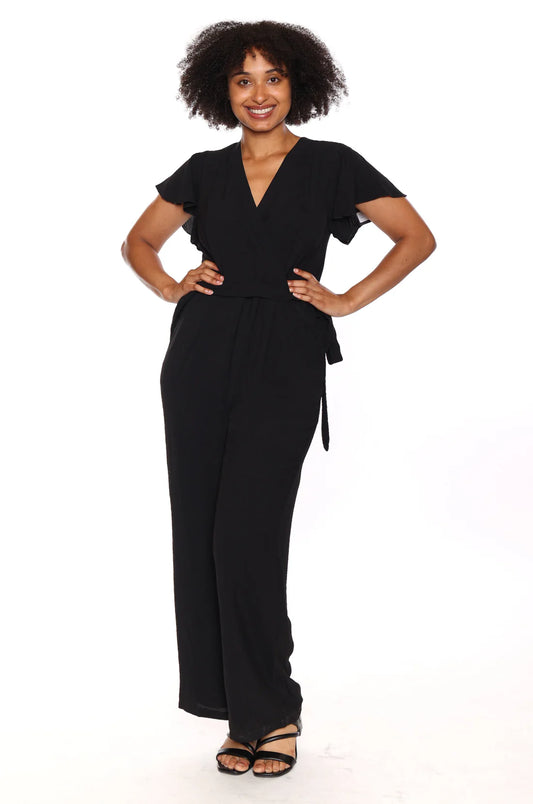 Papa The Classic Wrap Jumpsuit in Black