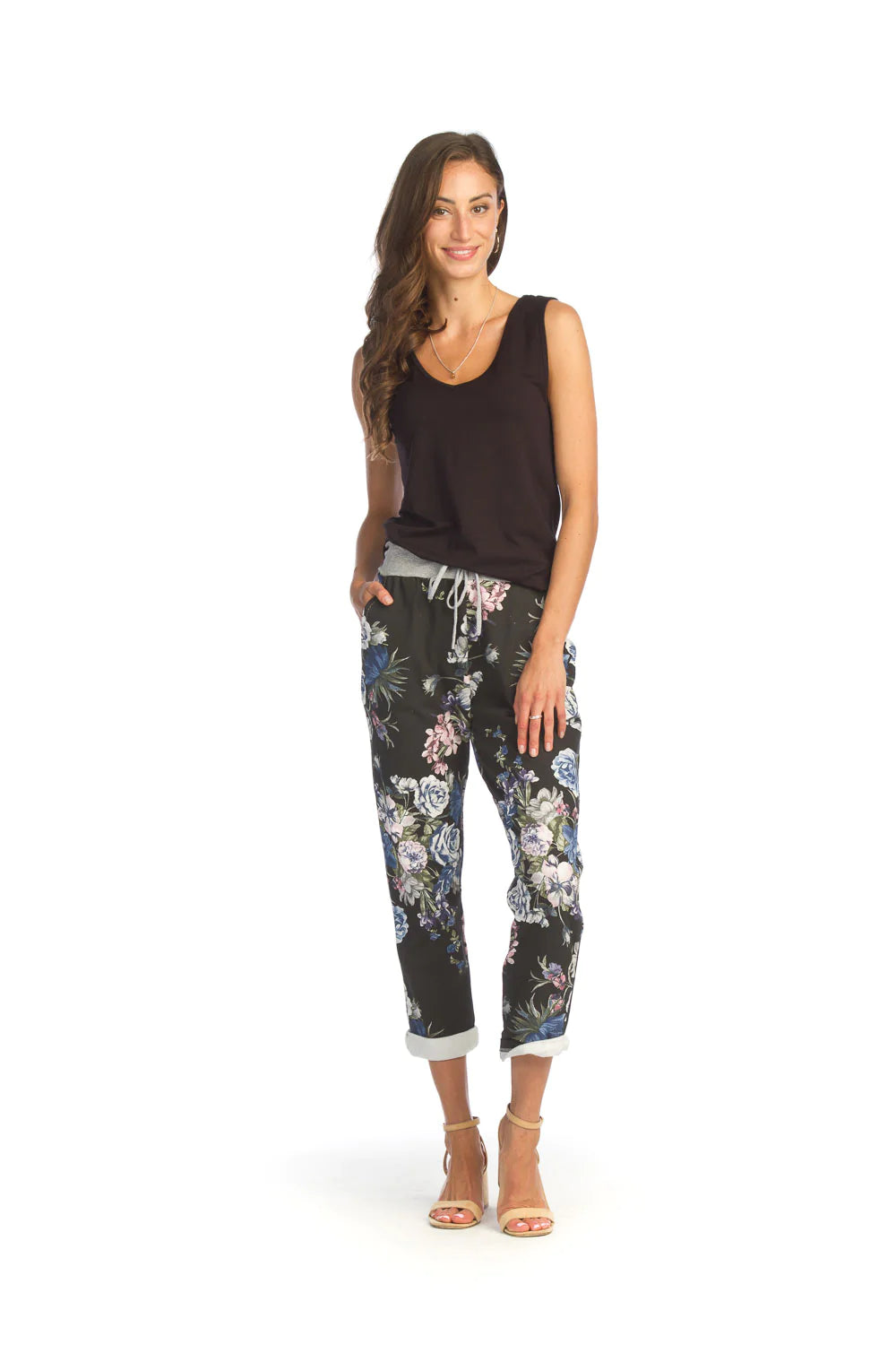 Papillon PT14007 Layering V-Neck Navy Bamboo Tank