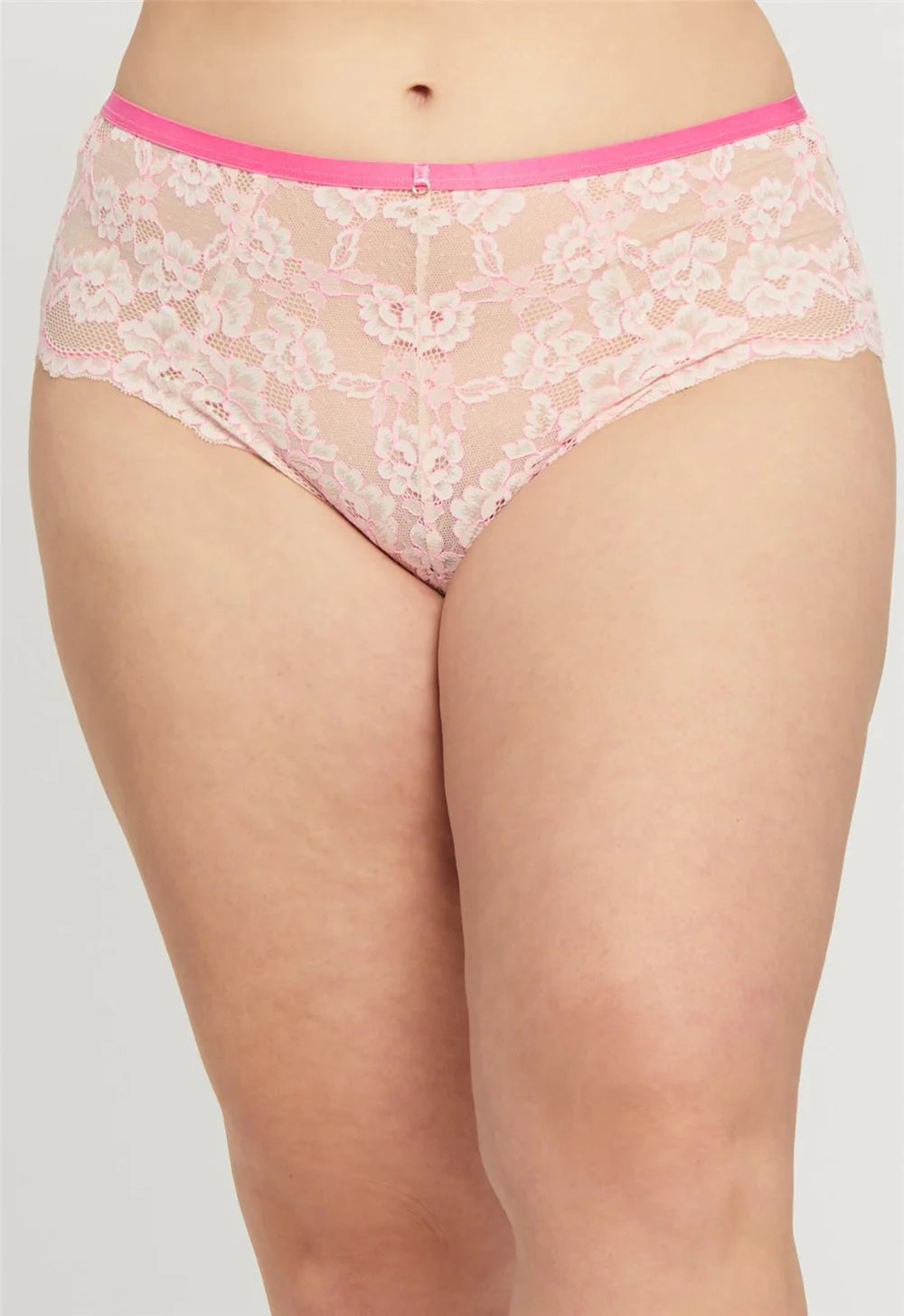 Montelle 9517 Pillow Talk High Waist Panty in Champagne/Rosebloom