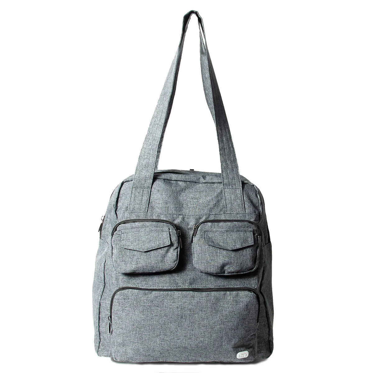 LUG Puddle Jumper Packable Tote Bag in Heather Grey