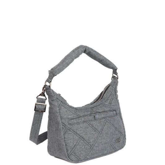 LUG Scamper Convertible Crossbody with Shoulder Strap in Heather Grey