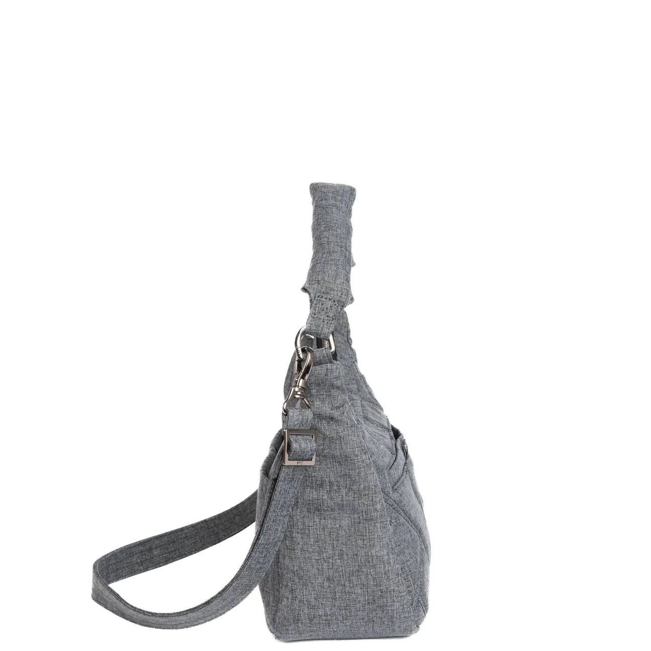 LUG Scamper Convertible Crossbody with Shoulder Strap in Heather Grey