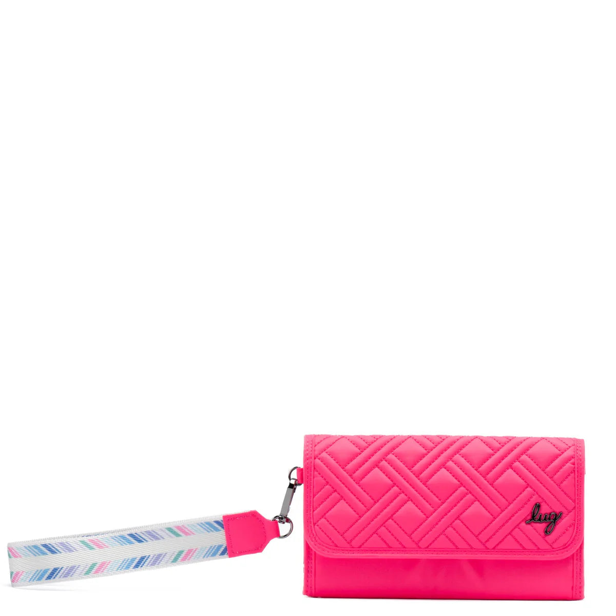 LUG Stroll RFID Wristlet Wallet in Magenta
