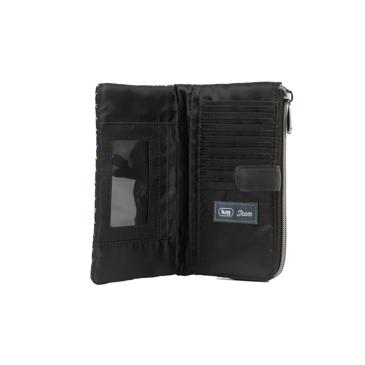 LUG Tram 2 RFID Wallet in Black Icepop Stitch