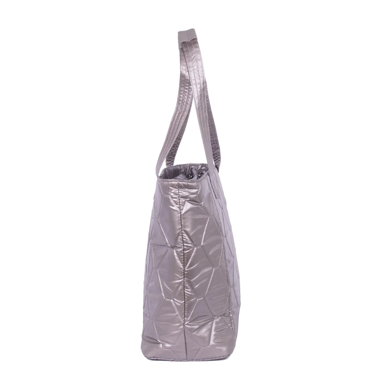 LUG Two-Step Tote Bag in Metallic Pearl