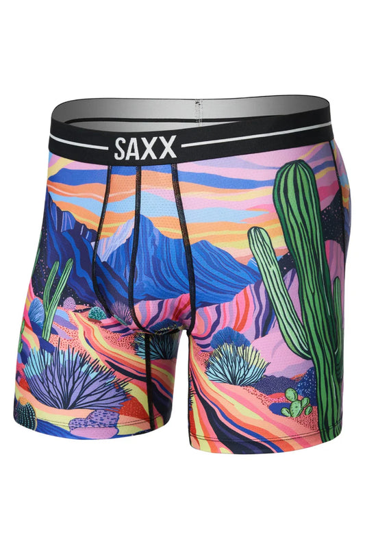 SAXX Volt Breathable Mesh Breathable Mesh Boxer Brief 6" Prickly Paradise