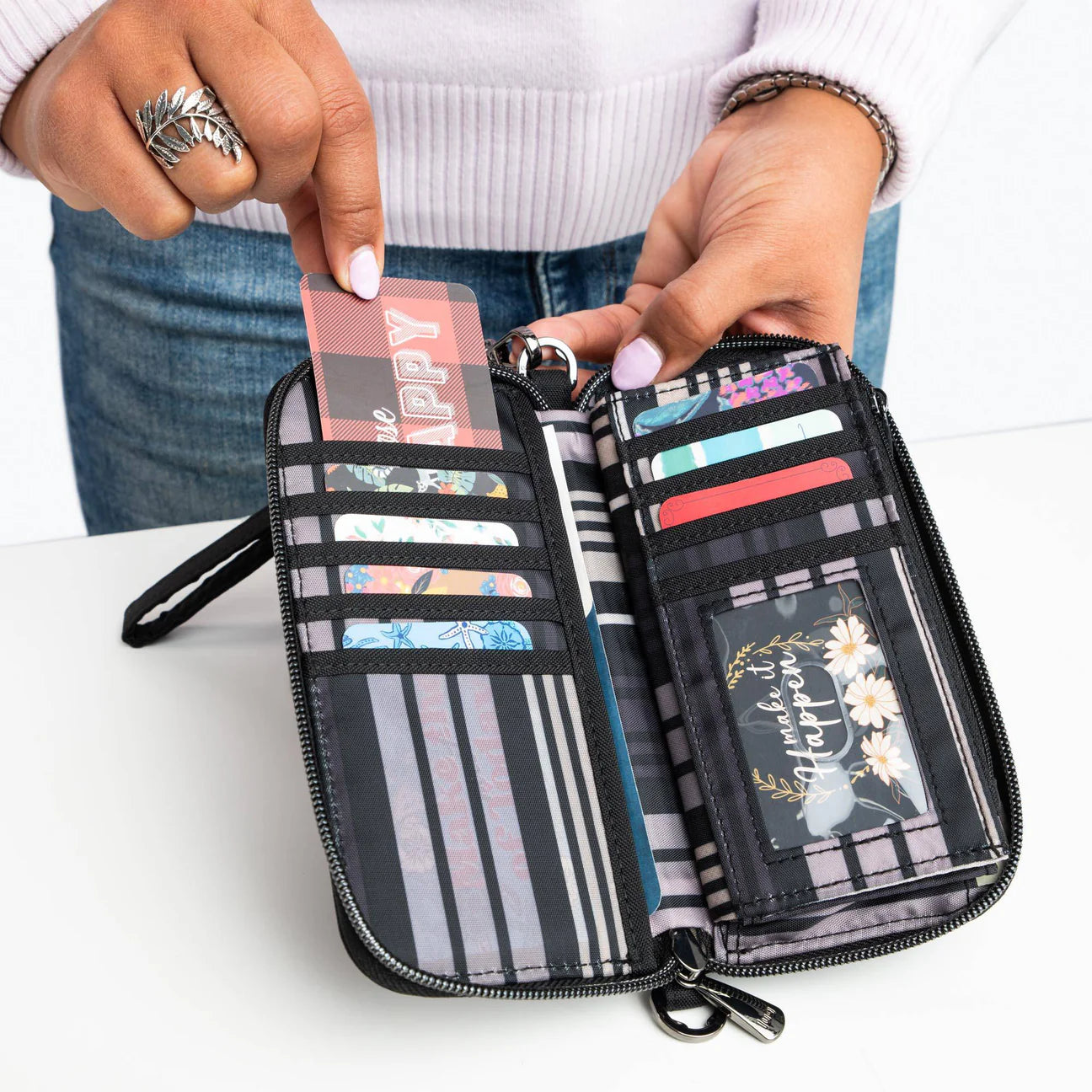 LUG Whirly Love RFID Wristlet Wallet