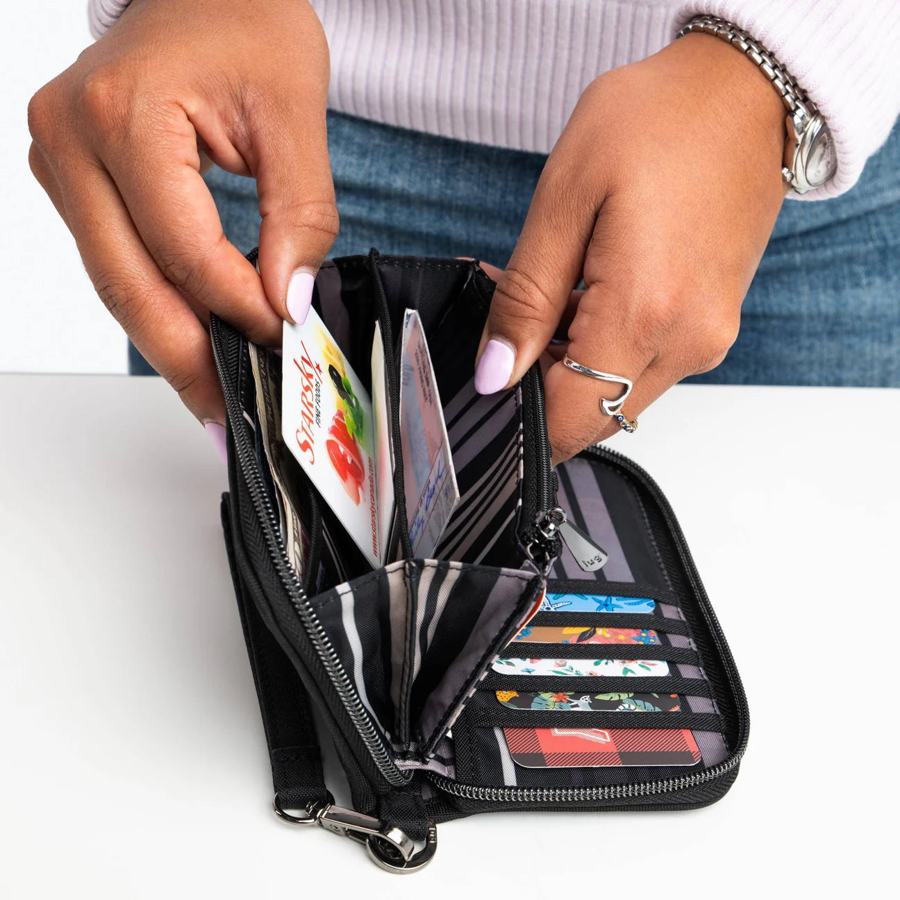 LUG Whirly Love RFID Wristlet Wallet