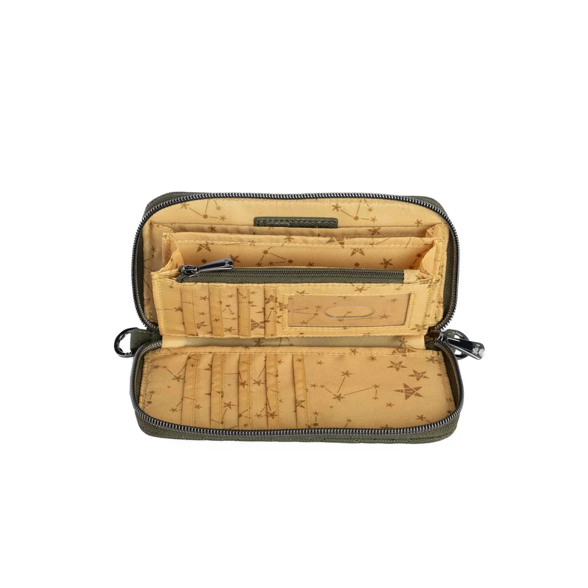 LUG Whirly Matte Luxe VL RFID Wristlet Wallet in Olive