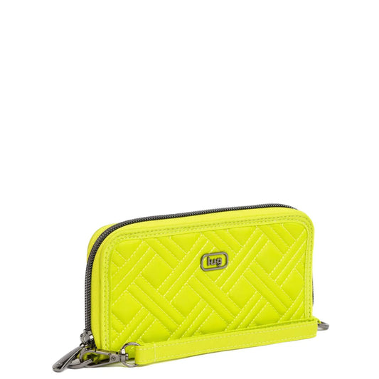 LUG Whirly RFID Wristlet Wallet in Lime