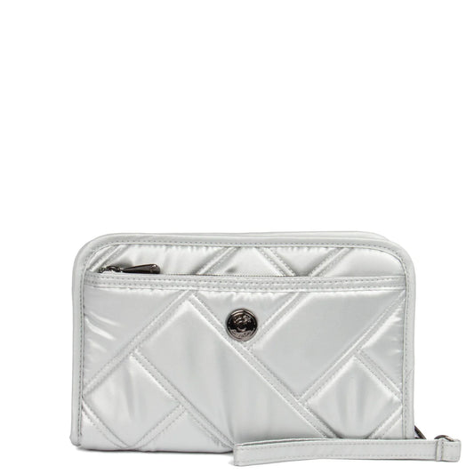 LUG Zeppelin 2 RFID Wristlet Wallet in Metallic Silver