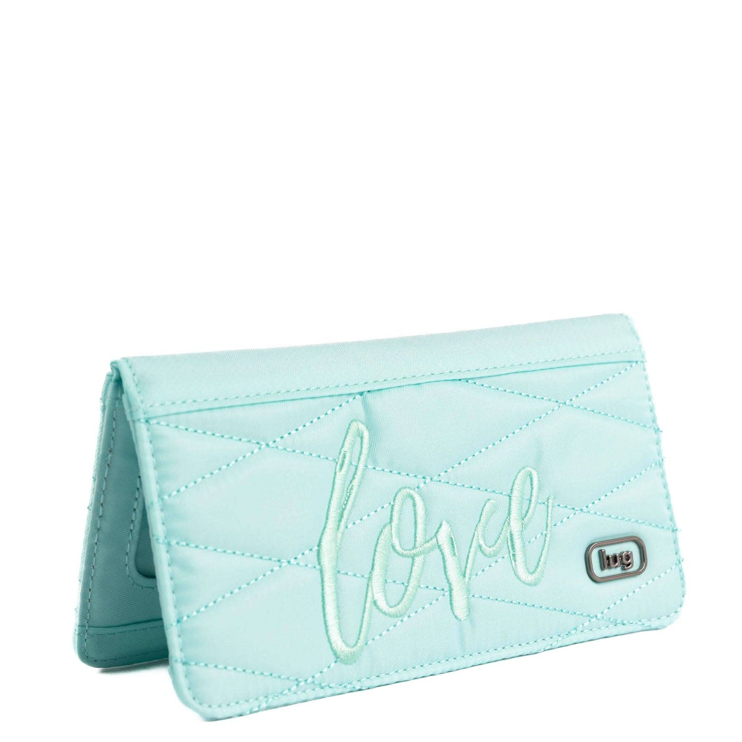 LUG Sweep Slim Flap Wallet: AQUAMARINE