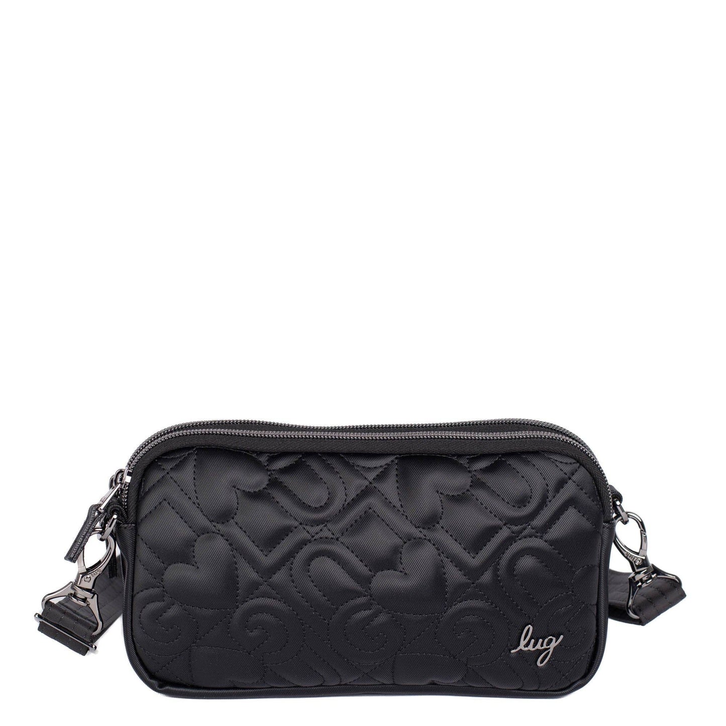 LUG Coupe XL Love Satin Luxe Convertible Crossbody Bag: ORCHID PINK