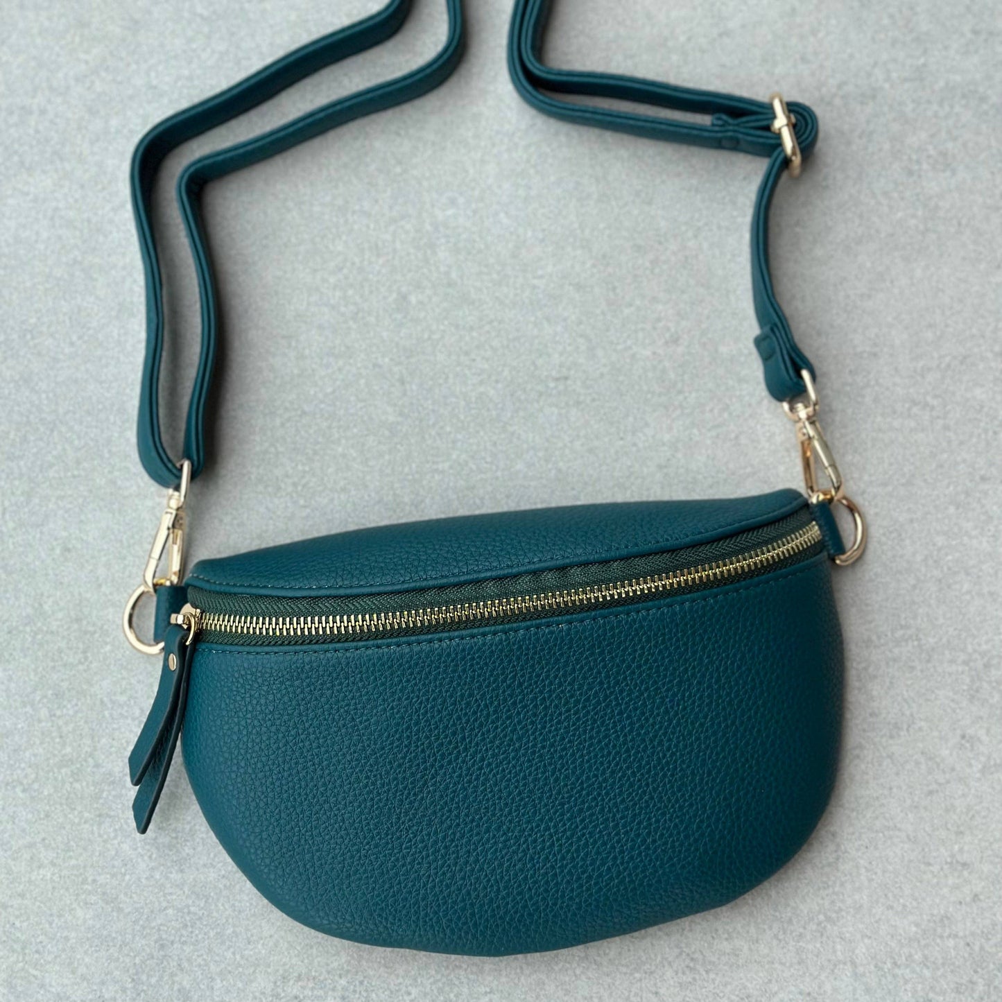 Crossbody handbag  turquoiuse leather purse bum bag