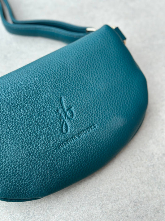 Crossbody handbag  turquoiuse leather purse bum bag