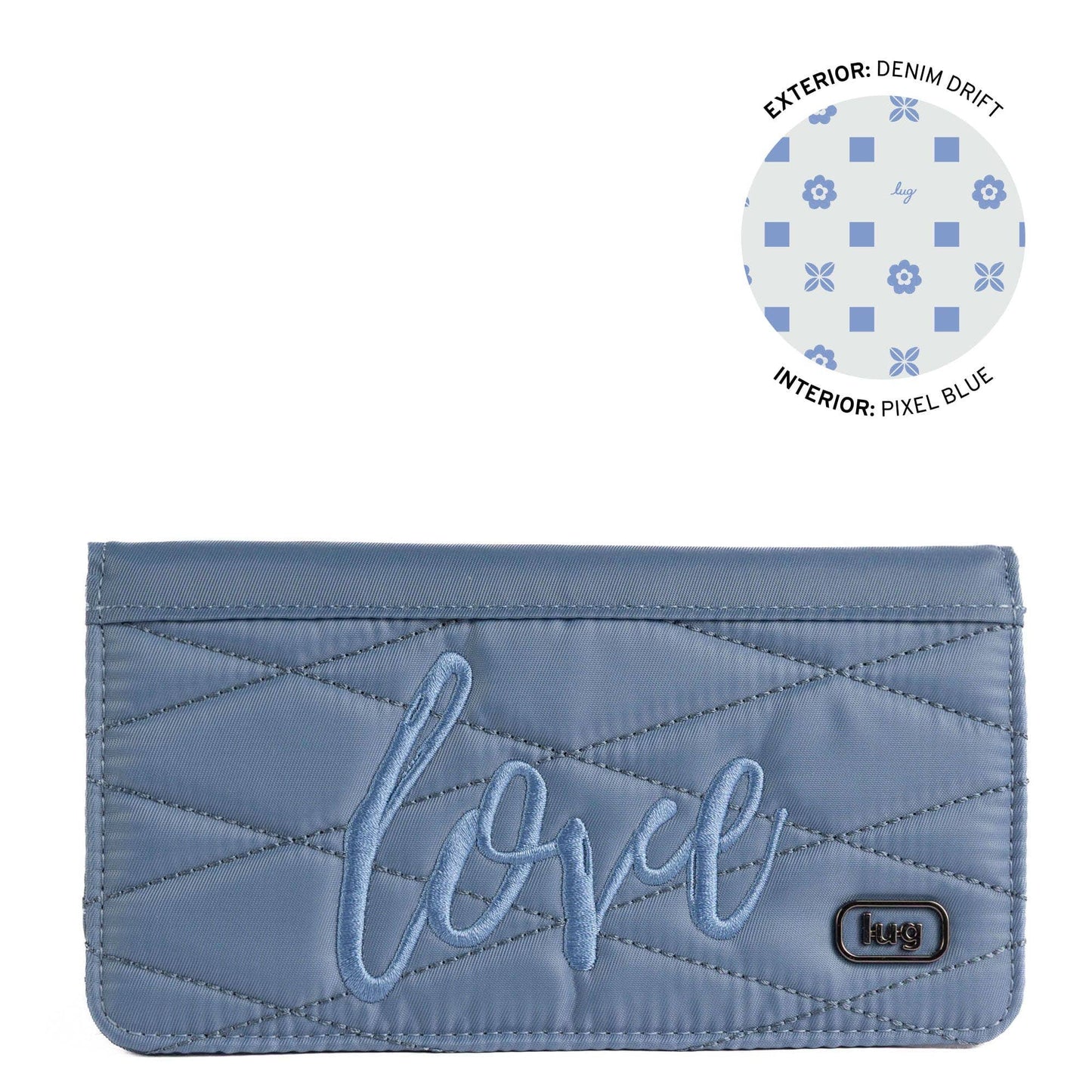 LUG Sweep Slim Flap Wallet: AQUAMARINE