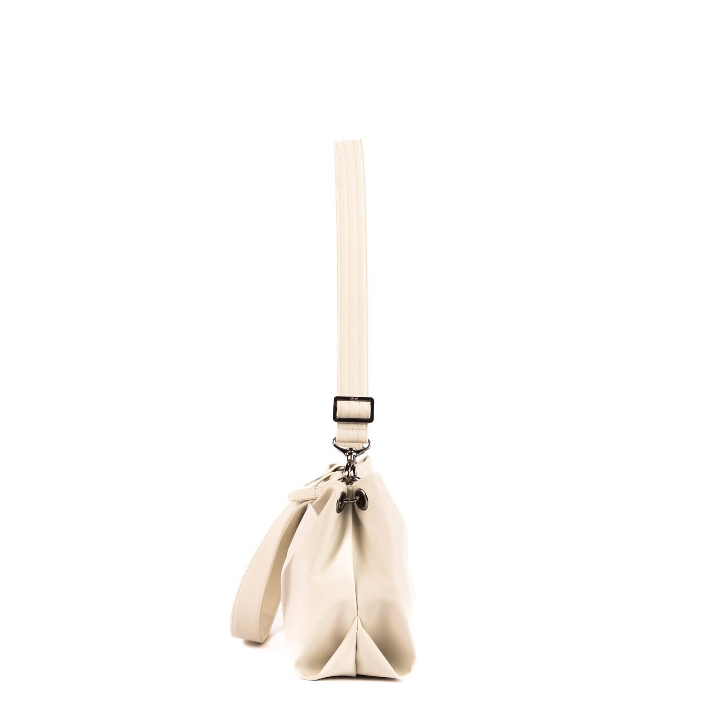 LUG Half Plunge Satin Luxe VL Crossbody Bag: PEBBLE